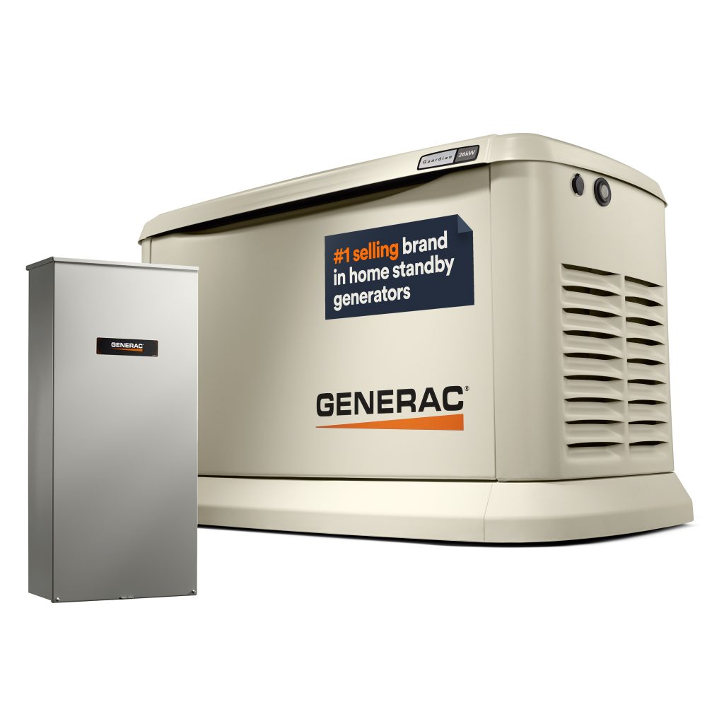 Generac Standby Generator, 26kW | With Whole House Switch | WiFi Enabled Generac Standby Generator, 26kW | With Whole House Switch | WiFi Enabled