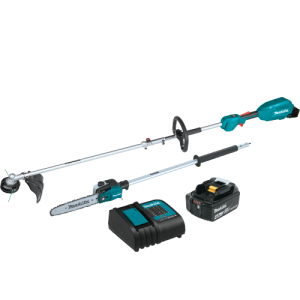 Makita 18V LXT® Lithium‑Ion Brushless Cordless Couple Shaft Power Head Kit w/ 13" String Trimmer & 10" Pole Saw Attachments (4.0Ah) Makita 18V LXT® Lithium‑Ion Brushless Cordless Couple Shaft Power Head Kit w/ 13" String Trimmer & 10" Pole Saw Attachments (4.0Ah)